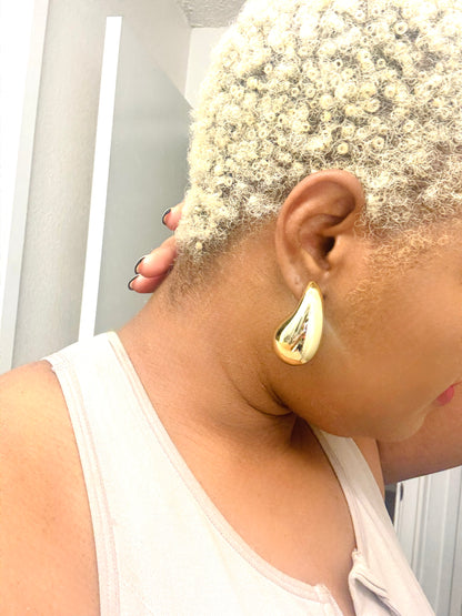 Cry me a river teardrop Huggie earring