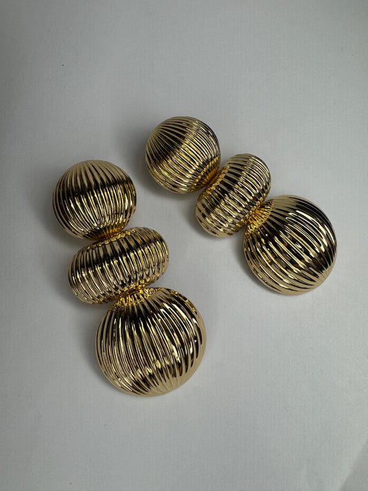 Textured Globe  Stud Earrings